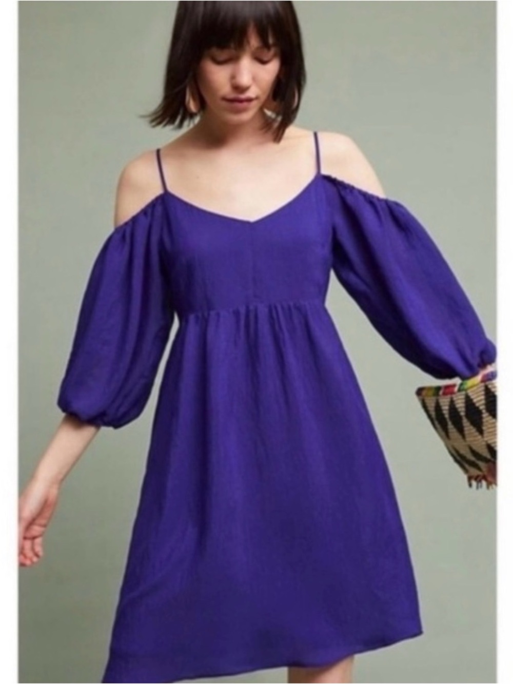 Anthropologie x Moulinette Soeurs Carina Open Shoulder Dress